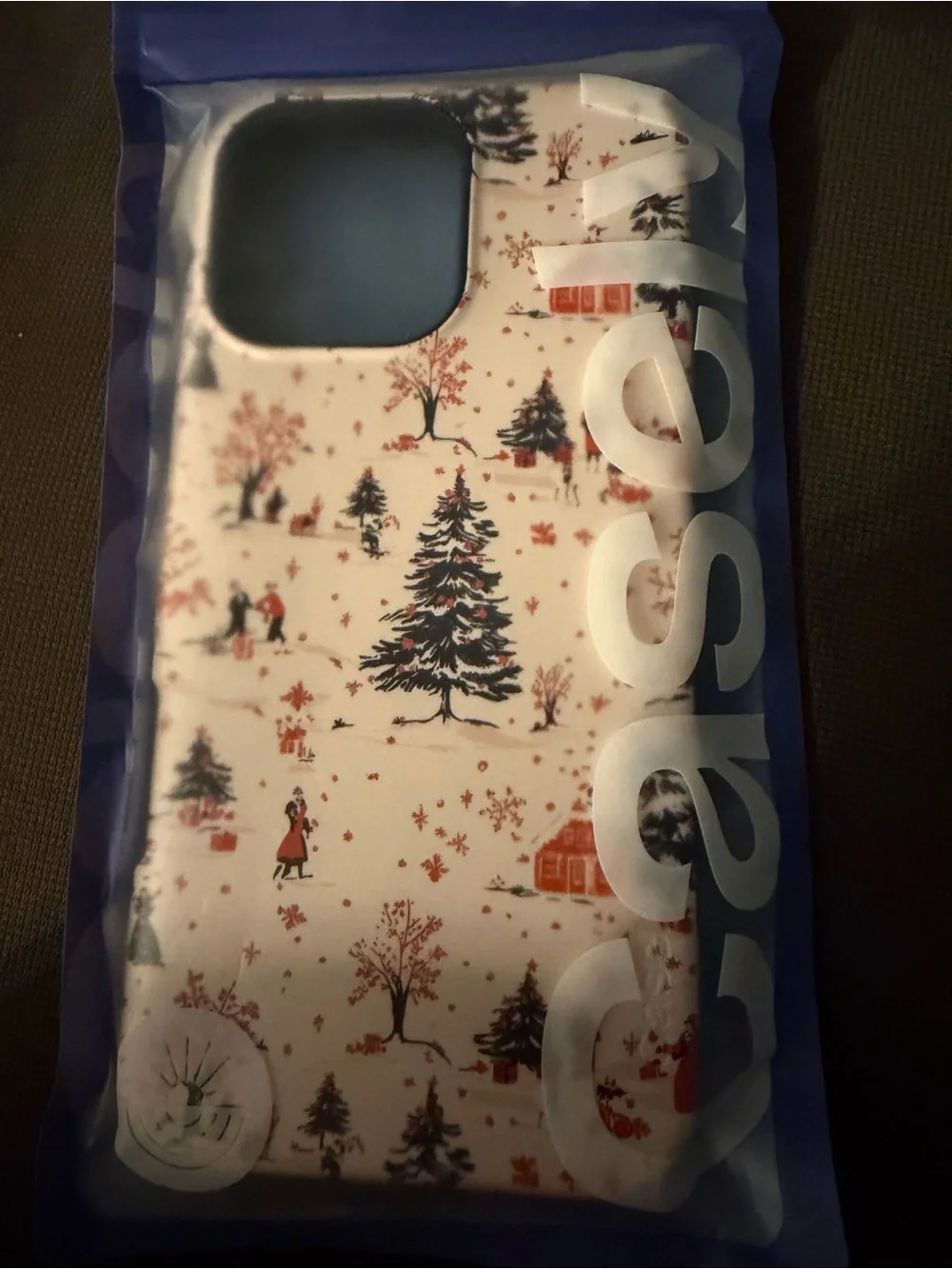 Casely White & Red Winter Scene Phone Case - IPhone 16 pro max
